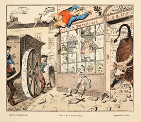 Ein Stier im Porzellanladen, veröffentlicht 1808
